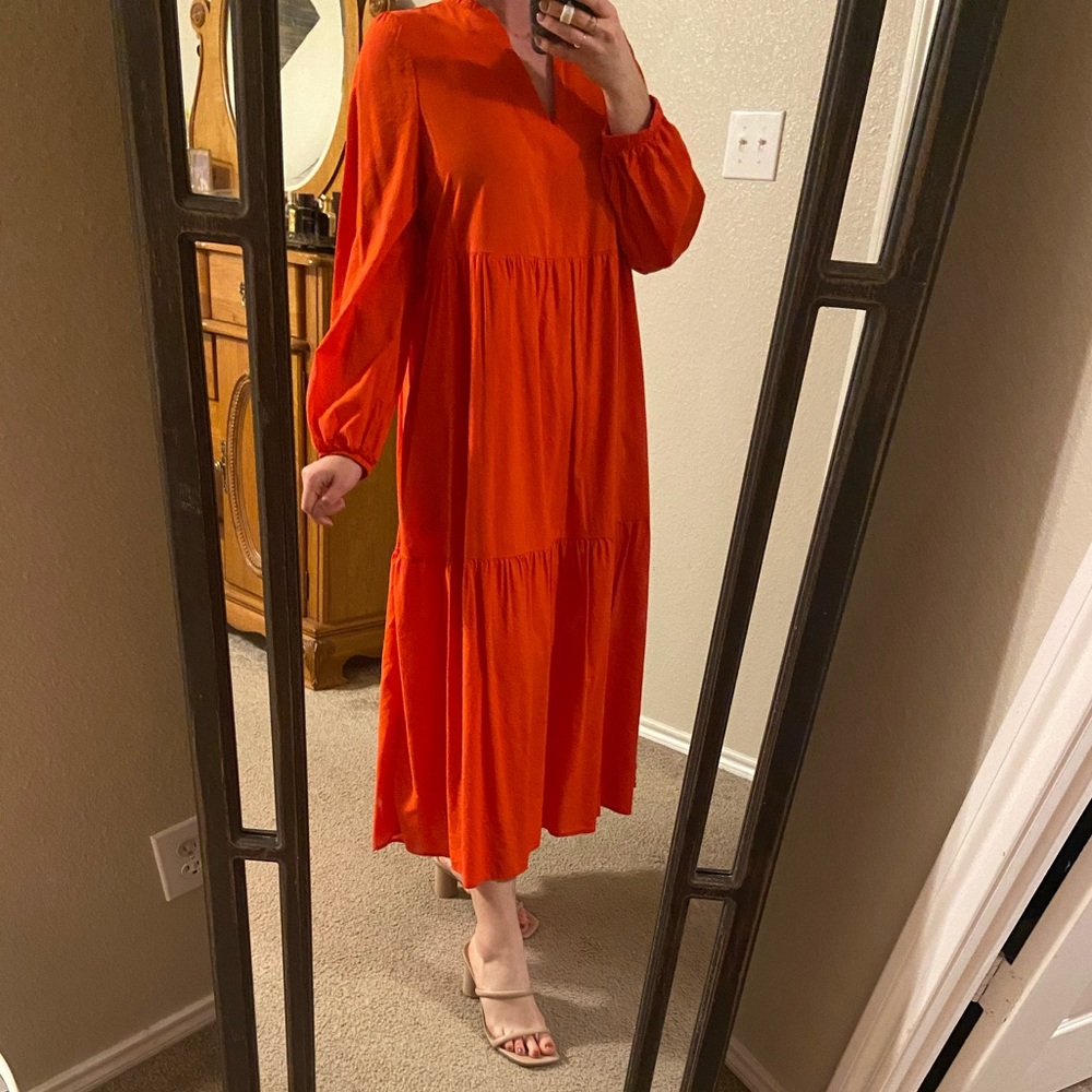 Tiered Midi Dress